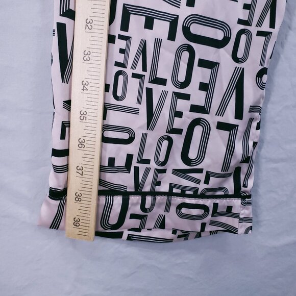 Victoria's Secret LOVE Print Pajama Pants Loungewear Bottoms Pink Black Size M - Picture 8 of 16